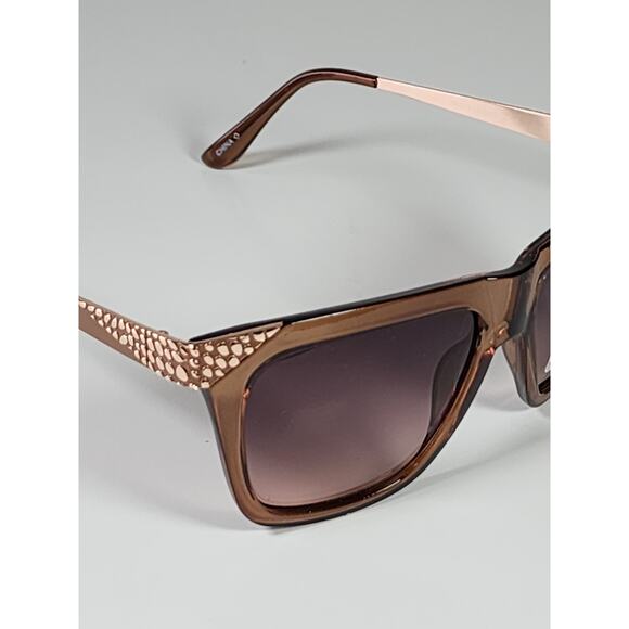 FGX Foster Grant Full Classic Brown & 3D Gold Snake Deco Sunglasses 52333FGX200 - Picture 7 of 11